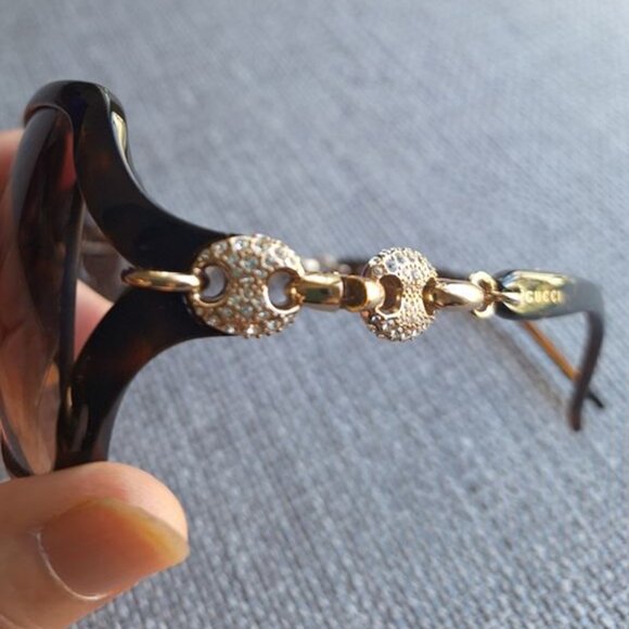 GUCCI Crystal Sunglasses GG3584/N/S in Brown - Picture 7 of 8